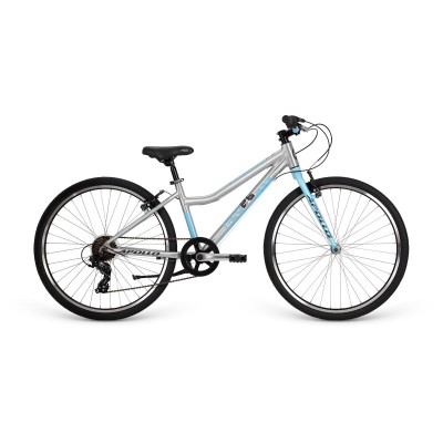 Велосипед Apollo NEO 7s girls Brushed Alloy/Sky Blue/Charcoal 24"