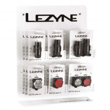 Стенд LEZYNE LED DRIVE XL POP, Настенный стенд включает 3 LED MINI DRIVE XL, 3 POWER DRIVE XL, 3 SUPER DRIVE XL, 2 LED MEGA DRIVE (BOXES DO NOT INCLUDED ACCESSORIES)