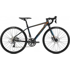 Велосипед MERIDA MISSION J.ROAD 4S(39cм) METALLIC BLACK(ORANGE/BLUE)