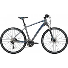 Велосипед MERIDA CROSSWAY 500 XL(59cм) MATT DARK SILVER(BLUE/DARK BLUE)