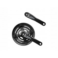 Шатуны Shimano Tourney FC-TY501, 175мм, 48X38X28, защита звезд