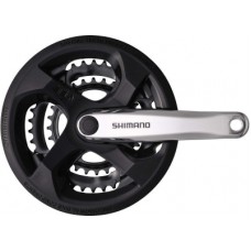 Шатуны Shimano Tourney FC-M131, 170мм, 48X38X28, защита звезд