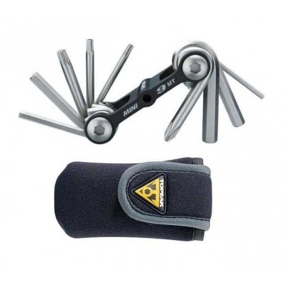 Ключ складной Topeak Mini 9, 9 функц., С / чехлы., 92г
