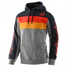 Худи TLD Block Signature PO Hoodie [Gray Heather/Orange] размер LG