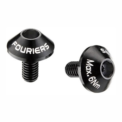 Болты флягодержателя Fouriers Cage Cap M5x10мм, Full CNC алю 2.6г/пара, черн. Болты флягодержателя Fouriers Cage Cap M5x10мм, Full CNC алю 2.6г/пара, черн.