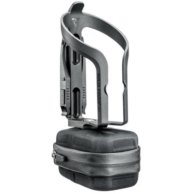 Флягодержатель Topeak Ninja Pouch Plus Mountain, инт. сумка для сменной камеры, бортув. лопатки, пласт., черн., 108г