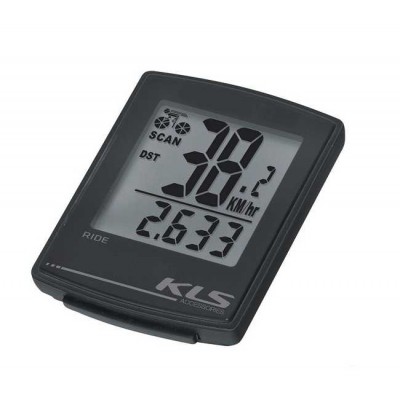 Велокомпьютер проводной KLS Ride 16-функций черный
