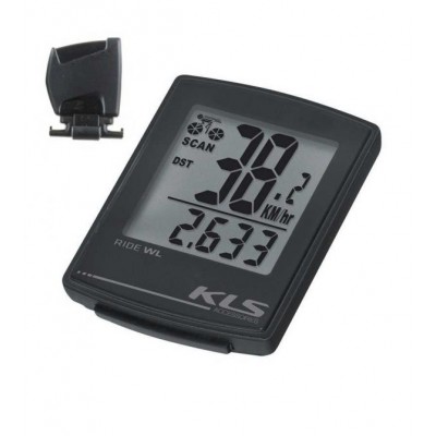 Велокомпьютер беспроводной KLS Ride WL 16-функций черный