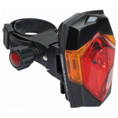 Фара задняя диод Blackburn Mars 4.0, 1 диод Ultra-bright 1Вт + 2 диода, 2 функции, с батарейкой