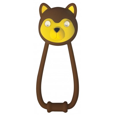 Мигалка детская передняя KLS Teddy коричневый