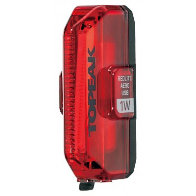 Фара задн.диод. Topeak RedLite Aero USB, 30 cd, 3 диоды, 4 функц., Черн., 42г