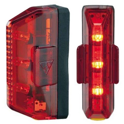 Фара задн.диод. Topeak RedLite Aero, 3 черв.диоды, 2 функц., С / бат., Черн., 32г