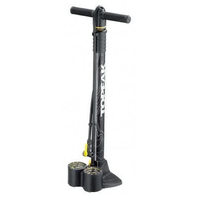Насос напольный Topeak JoeBlow Dualie для FAT и MTB, с / маном., 5bar / макс., Сталь, клап.TwinHead, 1,9кг, черн.