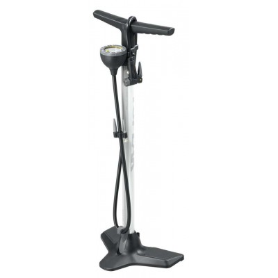 Насос напольный Topeak JoeBlow Race с / маном., 14bar / макс., Сталь, клап.SmartHead, 1.4кг, бел.