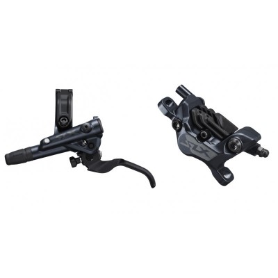 Тормоз гидравлический дисковый Shimano M7120 SLX переднее (левая ручка, 4-поршне калипер, гидролиния 1000мм)
