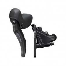 Тормоз гидравлический дисковый Shimano RX400 GRX, переднее (левая гальм.ручка / Шифтер ST-RX400 2-скоростей, калипер, гидролиния 1000мм)