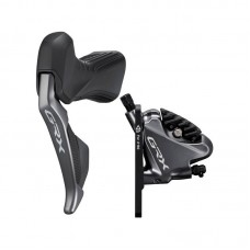Тормоз гидравлический дисковый Shimano RX815 GRX Di2, переднее (левая гальм.ручка / Шифтер ST-RX815 2-скоростей, BR-RX810, гидролиния 1000мм)