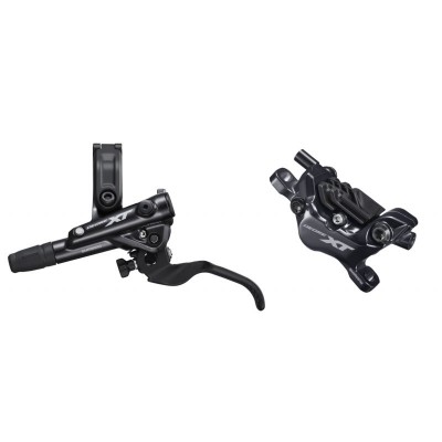 Тормоз гидравлический дисковый Shimano M8120 DEORE XT переднее (левая ручка, 4-поршне калипер, гидролиния 1000мм) Тормоз гидравлический дисковый Shimano M8120 DEORE XT переднее (левая ручка, 4-поршне калипер, гидролиния 1000мм)
