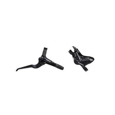 Тормоз гидравлический дисковый Shimano MT401-E переднее (левая ручка, 4-поршне. Калипер, гидролиния 1000мм) Тормоз гидравлический дисковый Shimano MT401-E переднее (левая ручка, 4-поршне. Калипер, гидролиния 1000мм)