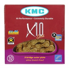 Цепь KMC X10 на 10 скоростей Gold (114 звеньев)