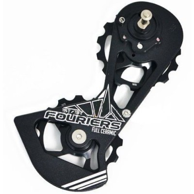 Ролики задн. перек. шоссе Fouriers Sram Red/Force/Rival, с/рамк. алю, Full Ceramic 15/15T, 72г, черн. Ролики задн. перек. шоссе Fouriers Sram Red/Force/Rival, с/рамк. алю, Full Ceramic 15/15T, 72г, черн.