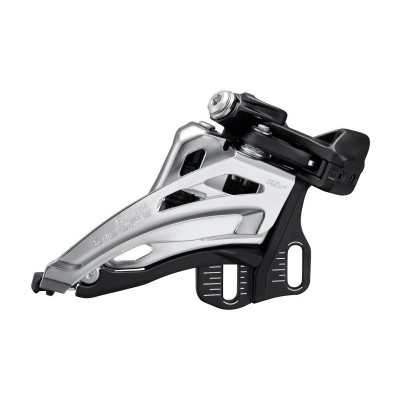 Переключатель передний Shimano FD-M4100-E, DEORE 2X10, SIDE SWING, FRONT-PULL, монтаж E-TYPE, для 38зуб.