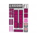 Сервисные запчасти SRAM DECAL KIT 35MM MAGENTA