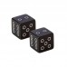 Колпачки на вентиль шины Fouriers US001 Cube/Кубик, Schrader, алю 18.7г/пара, черн.