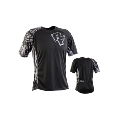 RACE FACE INDY JERSEY-SS-BLACK/GREY L