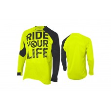 Веломайка с длинным рукавом KLS Enduro лайм L