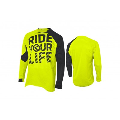 Веломайка с длинным рукавом KLS Enduro лайм M