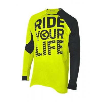 Веломайка с длинным рукавом KLS Enduro лайм XXL