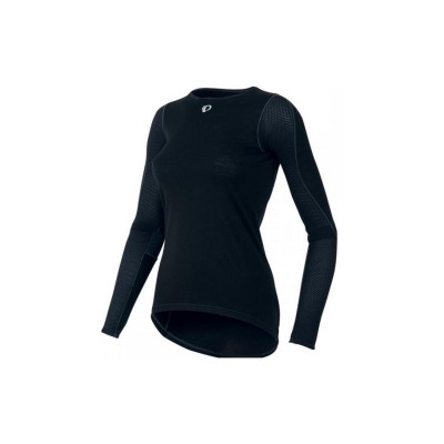 Веломайка женская PEARL iZUMi TRANSFER WOOL длинные рукав, черный, разм. M