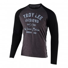 Футболка с длинным рукавом TLD Vintage Race Shop L/S Tee [CHARCOAL / BLACK] размер L