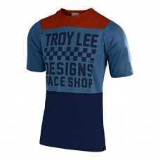 Джерси TLD Skyline Air S/S Jersey [Checker HTR CLAY/CADET] размер M