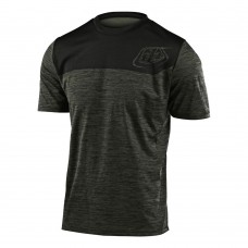 Джерси TLD Flowline S/S Jersey [Shield Heather Green/Black] размер 2X