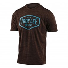 Джерси TLD Flowline S/S Jersey [Station Heather Dark Moka/Blue] размер 2X