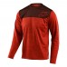 Джерси TLD Flowline L/S Jersey [Shield Heather Tangerine/Dark Slate] размер LG