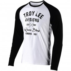 Футболка с длинным рукавом TLD  Vintage Race Shop L/S Tee [WHITE/BLACK] размер M