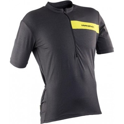 RACE FACE PODIUM JSY- 3/4 ZIP-BLACK-LARGE