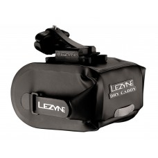 Подседельная сумочка LEZYNE POD CADDY QR - M, черный, WATER PROOF, ROLL ENCLOSURE, COMPOSITE MATRIX SEAT-RAIL MOUNT, QUICK RELEASE (QR) BAG DISCONNECT SYSTEM