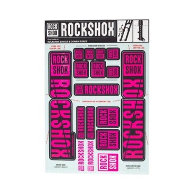 Наклейки на вилку ROCKSHOX DECAL KIT 35MM DC MAGENTA