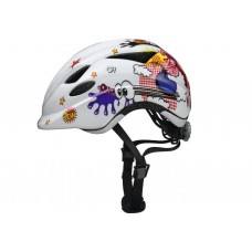 Вело шлем детский ABUS ANUKY White Comic S (46-52 см)