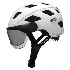 Вело шлем ABUS HYBAN + smoke visor White Cream M/L (56-61 см)