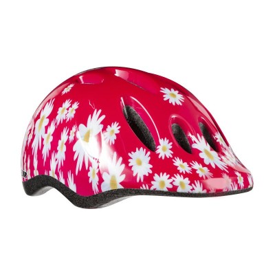 Шлем LAZER MAX + детской, розовый с цветами