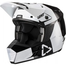 Детский мотошлем LEATT Helmet GPX 3.5 Jr V21.3 [Black White]