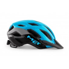 Шлем Met Crossover Cyan Black | Glossy 52-59 cm