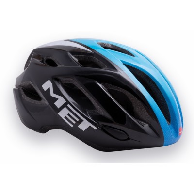 Шлем Met Idolo M black / cyan / white panels M 52-59