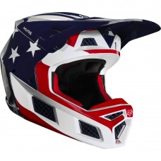 Мотошлем FOX V3 PREY HELMET [RED BLUE]