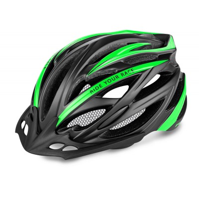 Шлем R2 Arrow 2019 цвет Черный / Зеленый (матовый) размер S (54-56 см)